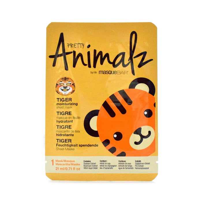 Mascarilla Facial Tigre Hidratante - Animalz - 1