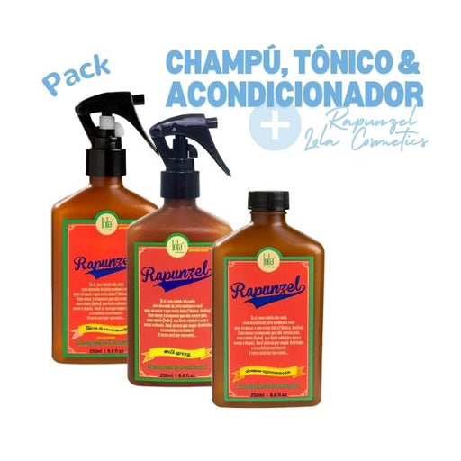 Pack Champú, Tónico y Acondicionador Rapunzel - Lola Cosmetics - 1