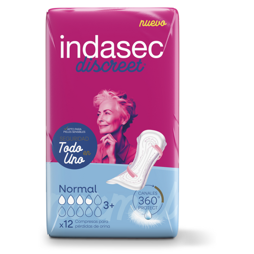 Compresas Pequeñas Normal 12 Uds - Indasec - 1