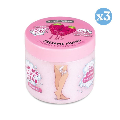 Pack 3x: Exfoliante Corporal 2 en 1 Fresa y Nata - The Fruit Company - 1