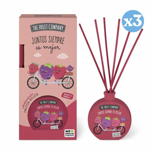 Pack 3x: Ambientador Mikado 40 ml - Frutos Rojos - The Fruit Company - 1