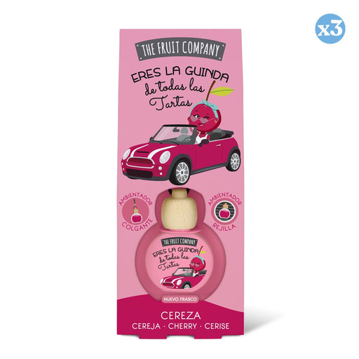 Pack 3x: Ambientador Coche 6,5 ml - Cereza - The Fruit Company - 1