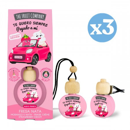 Pack 3x: Ambientador Coche - Fresa y Nata - The Fruit Company - 2