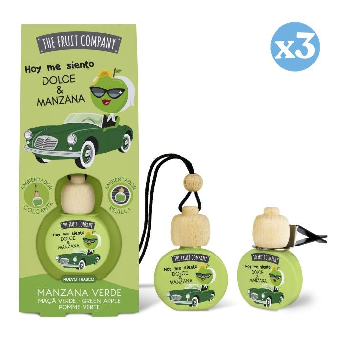 Pack 3x - Ambientador Coche 6,5 ml - Manzana Verde - The Fruit Company - The Fruit Company - 1