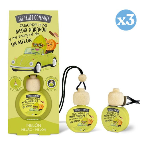 Pack 3x - Ambientador Coche 6,5 ml - Melón - The Fruit Company - The Fruit Company - 1
