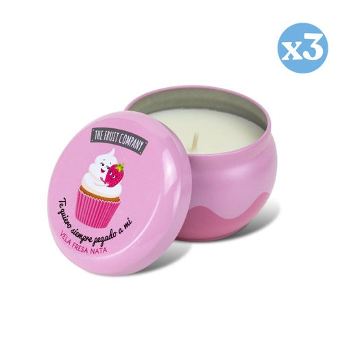 Pack 3x: Vela Fresa y Nata 150gr - The Fruit Company - 1