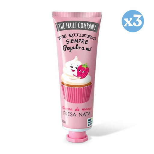 Pack 3x: Crema de Manos 50 ml - Fresa Nata - The Fruit Company - 1
