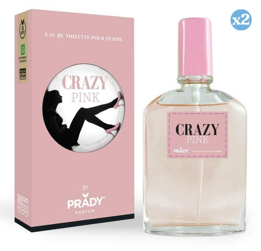 Pack 2x: Eau de Toilette Crazy Pink 90ml para Mujer - Prady - 1