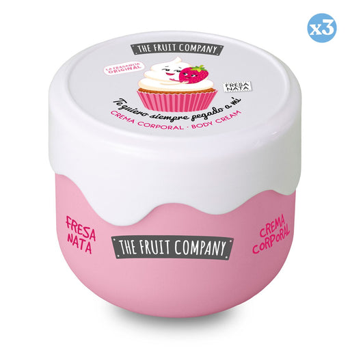 Pack 3x: Crema Corporal Fresa y Nata - The Fruit Company - 1