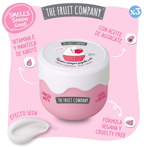 Pack 3x: Crema Corporal Fresa y Nata - The Fruit Company - 2