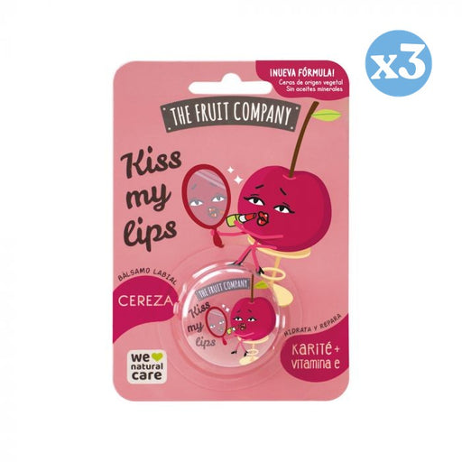 Pack 3x: Bálsamo Labial - Kiss My Lips - Cereza - The Fruit Company - 1