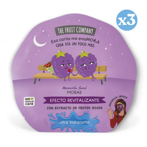 Pack 3x: Mascarilla Facial Efecto Revitalizante - Moras - The Fruit Company - 1