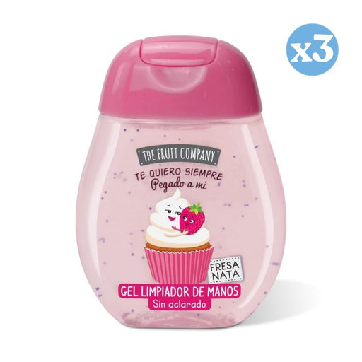 Pack 3x - Gel limpiador de manos - Fresa y Nata - The Fruit Company - The Fruit Company - 1