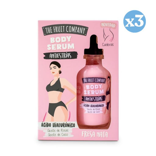 Pack 3x: Serum Corporal Antiestrías - Fresa y Nata 120ml - The Fruit Company - 1