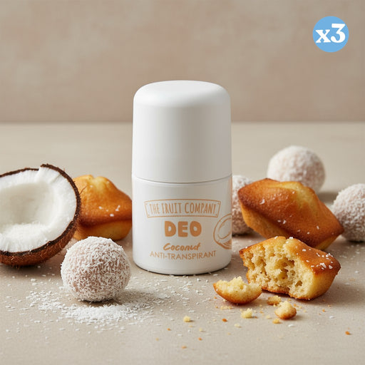 Pack 3x - DEO ROLL ON COCO ANTITRANSPIRANTE SOFT TOUCH - The Fruit Company - 1