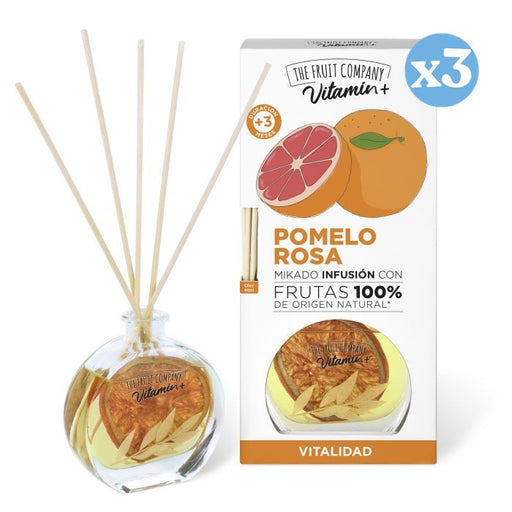 Pack 3x: Ambientador Mikado Infusión Vitamin+ - The Fruit Company - 1
