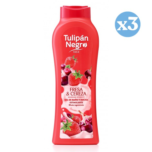Pack 3x - Passion gel fresa y cereza - Tulipan Negro - 1