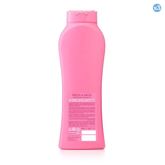 Pack 3x - Kiss fresa y nata gel de baño y ducha - Tulipan Negro - 2