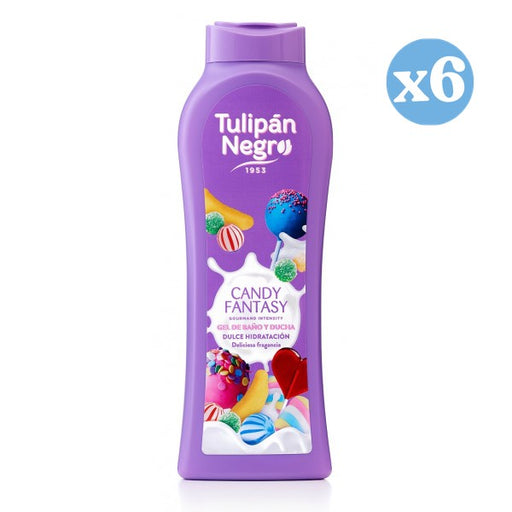 Pack 6x: Gel de Baño Candy Fantasy 650ml - Tulipan Negro - 1