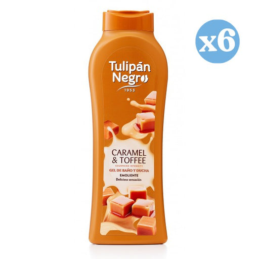 Pack 6x: Gel de Baño Caramel Toffee 650ml - Tulipan Negro - 1