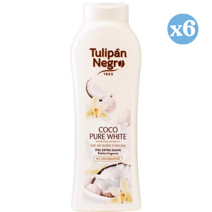 Pack 6x - Gel coco pure white - Tulipan Negro - 2