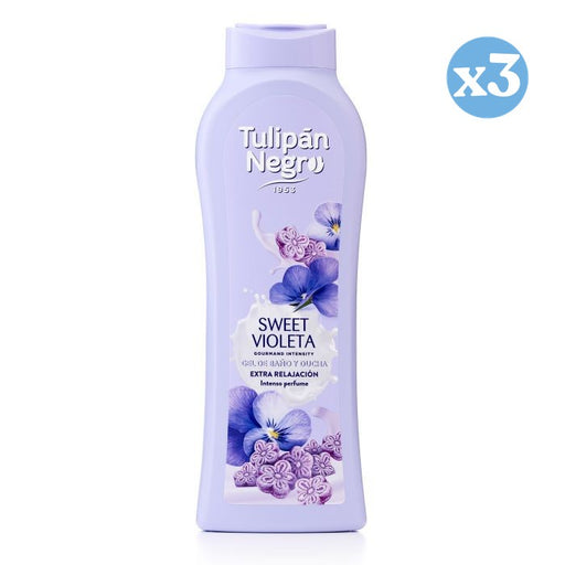 Pack 3x: Gel de Baño Sweet Violeta 650ml - Tulipan Negro - 1
