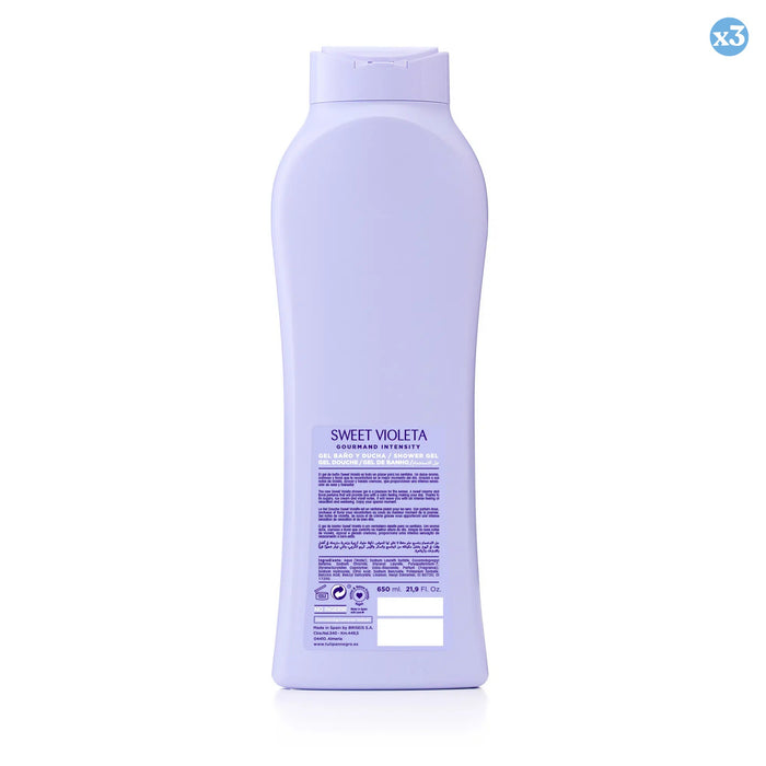 Pack 3x - Sweet violeta gel de baño y ducha - Tulipan Negro - 2