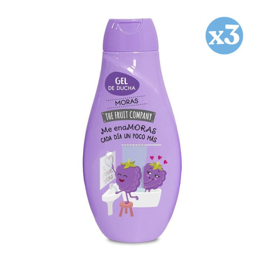 Pack 3x: Gel de Ducha de Moras 600ml - The Fruit Company - 1