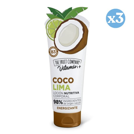 Pack 3x: Loción Corporal Energizante de Coco-lima - The Fruit Company - 1
