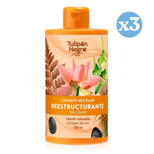 Pack 3x: Champú Micelar Reestructurante Del Color - Tulipan Negro - 1