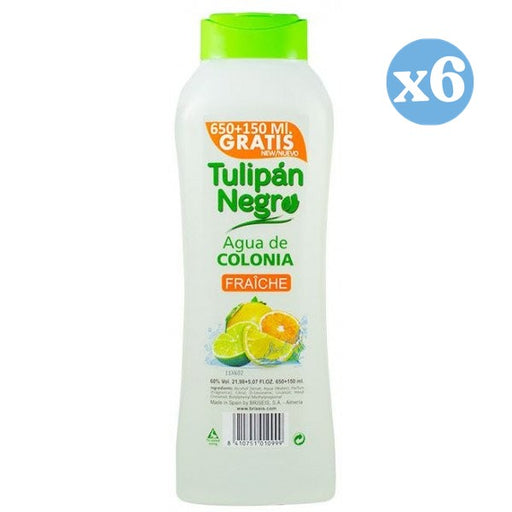 Pack 6x - Agua de colonia fraîche: 800 ML - Tulipan Negro - 1