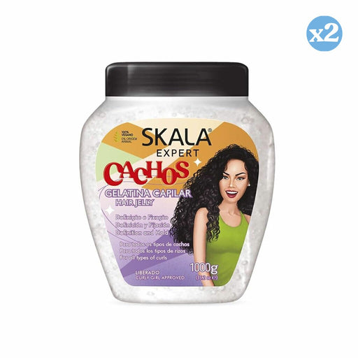 Pack 2x: Gelatina Capilar Cachos 1000ml - Skala - 1