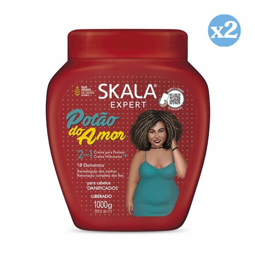 Pack 2x: Crema Acondicionadora Potão do Amor 1000ml - Skala - 1