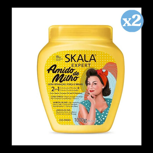 Pack 2x: Crema Acondicionadora Almidón de Maíz - Amido 1000ml - Skala - 1