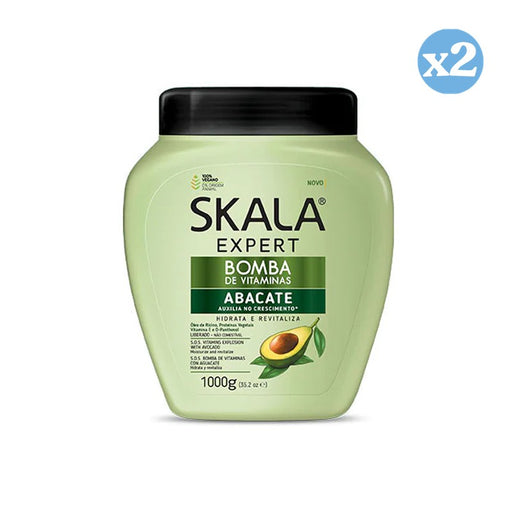 Pack 2x: Crema Acondicionadora Bomba Vitaminas Aguacate 1000ml - Skala - 1
