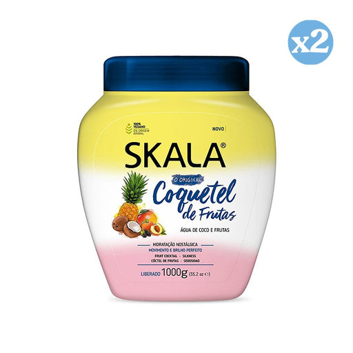 Pack 2x: Crema Acondicionadora Coquetel Fruta 1000ml - Skala - 1