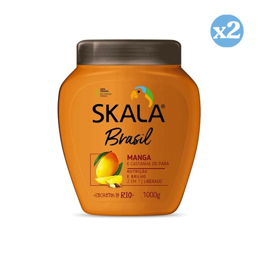 Pack 2x: Crema Acondicionadora Manga E Castanha 1000ml - Skala - 1