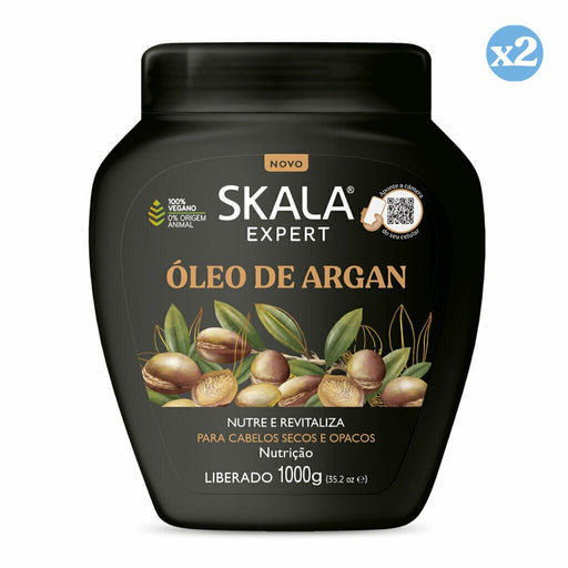 Pack 2x: Crema Acondicionadora con Aceite de Argán 1000ml - Skala - 1