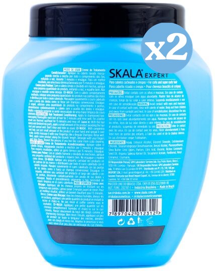 Pack 2x: Crema Acondicionadora Mais Cachos 1000ml - Skala - 2