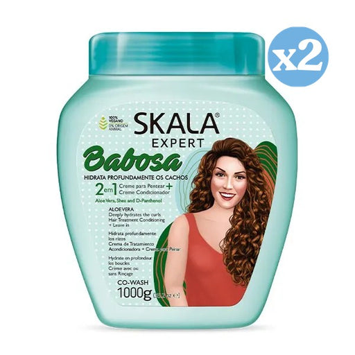 Pack 2x: Crema Acondicionadora Babosa Hidronutritiva 1000ml - Skala - 1