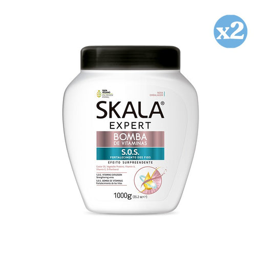 Pack 2x: Crema Acondicionadora Bomba Vitaminas 1000ml - Skala - 1