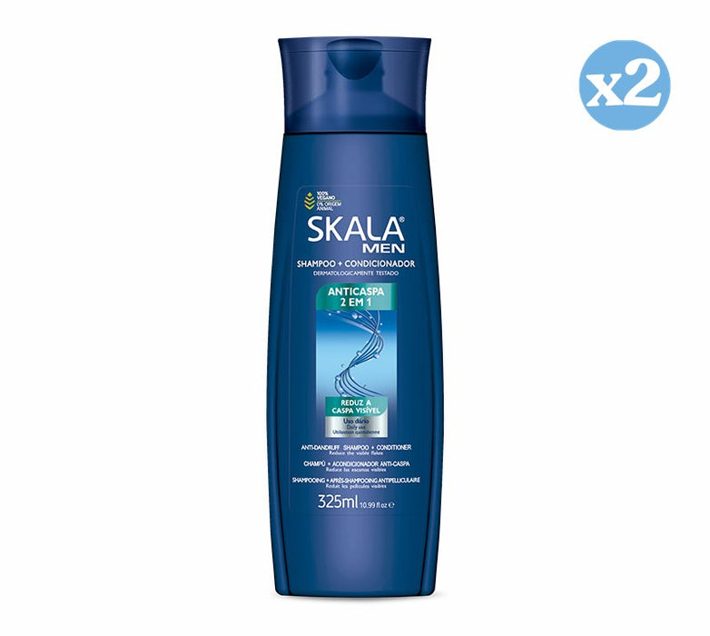 Pack 2x - Champú + Acondicionador Anti-caspa Men 325ml - Skala - 1