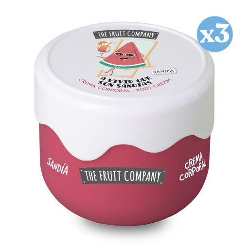 Pack 3x - Crema Corporal de Sandía Efecto Seda 200 gr - The Fruit Company - 1