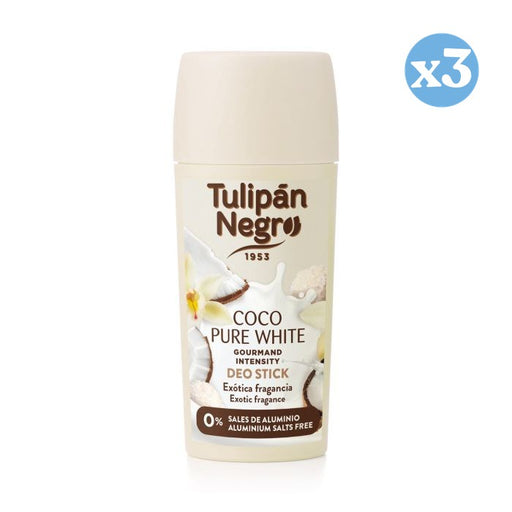 Pack 3x: Desodorante Stick Gourmand Coco Pure 60 ml - Tulipan Negro - 1