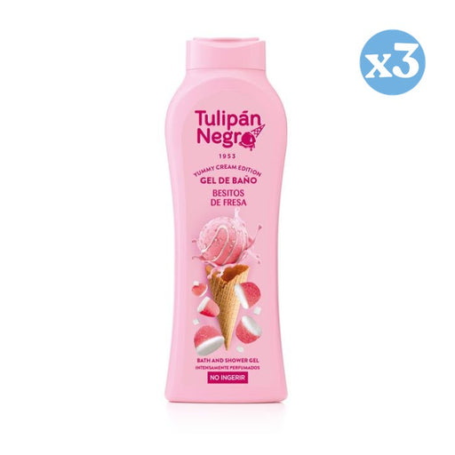 Pack 3x - Gel Besitos de Fresa 650 ml - Tulipan Negro - 1