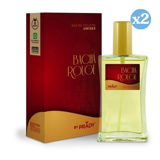 Pack 2x: Eau de Toilette Bachá Rouge Unisex 90ml - Prady - 1