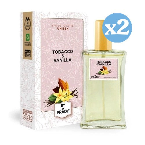 Pack 2x: Eau de Toilette Tobacco & Vainilla 90ml - Unisex - Prady - 1