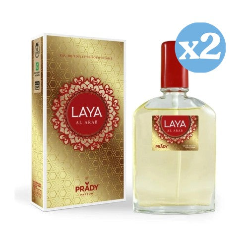 Pack 2x: Eau de toilette para mujer 90ml - Laya Al Arab - Prady - 1