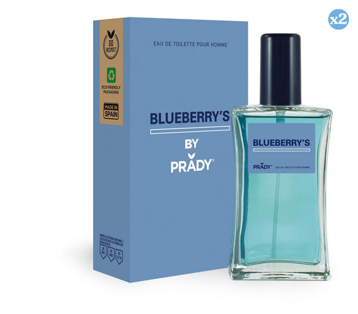 Pack 2x: Colonia Blueberry's Homme 90ml - Prady - 1