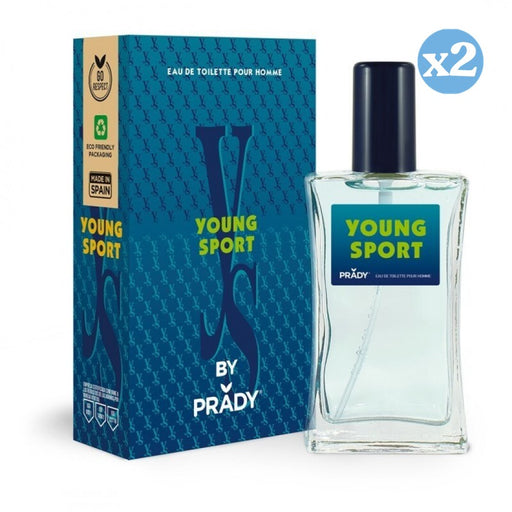 Pack 2x: Eau de Toilette Young Sport para Hombres 100ml - Prady - 1